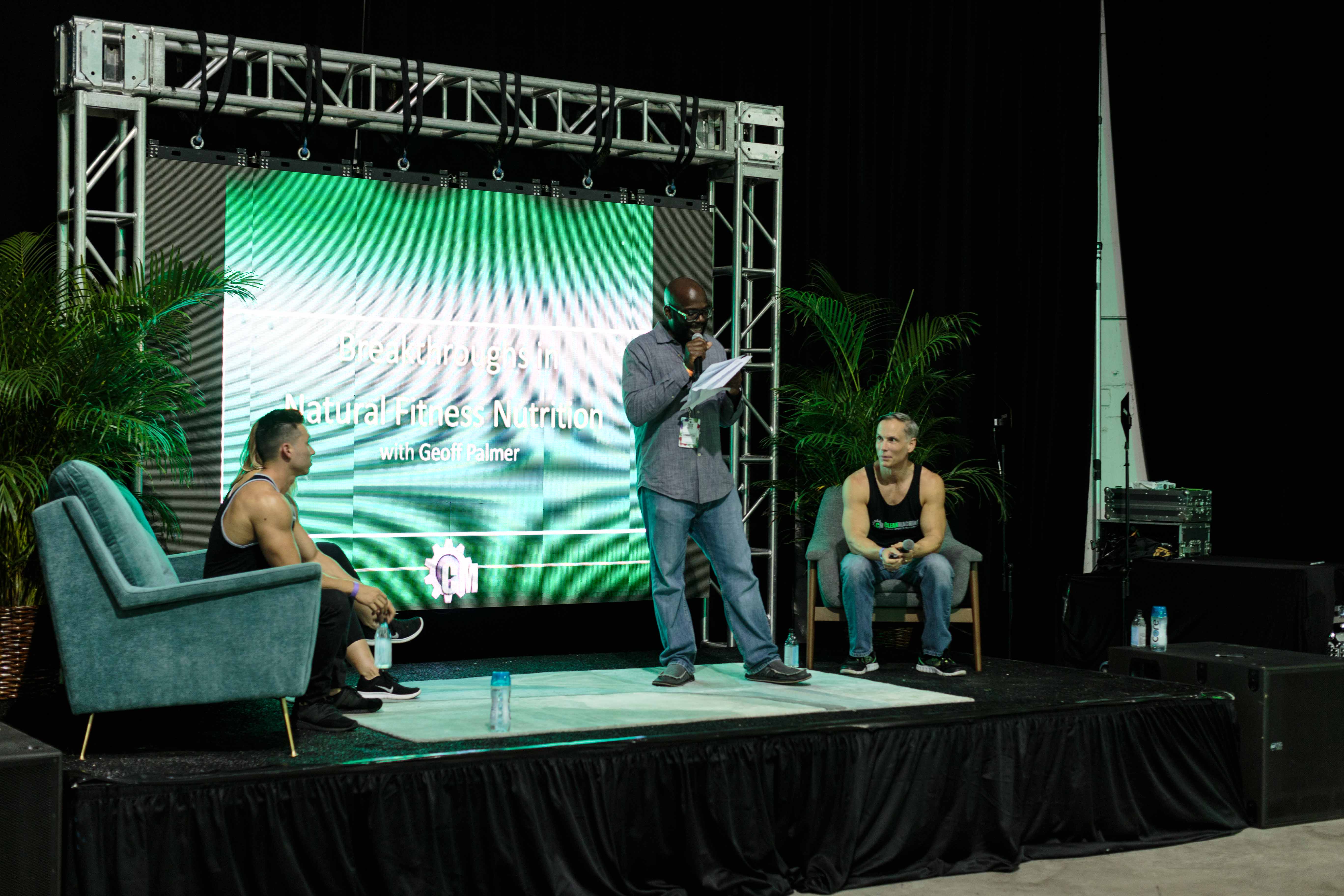Sean A. Russell speaking at SEED Food and Wine Festival 2018 with Vegans Explore