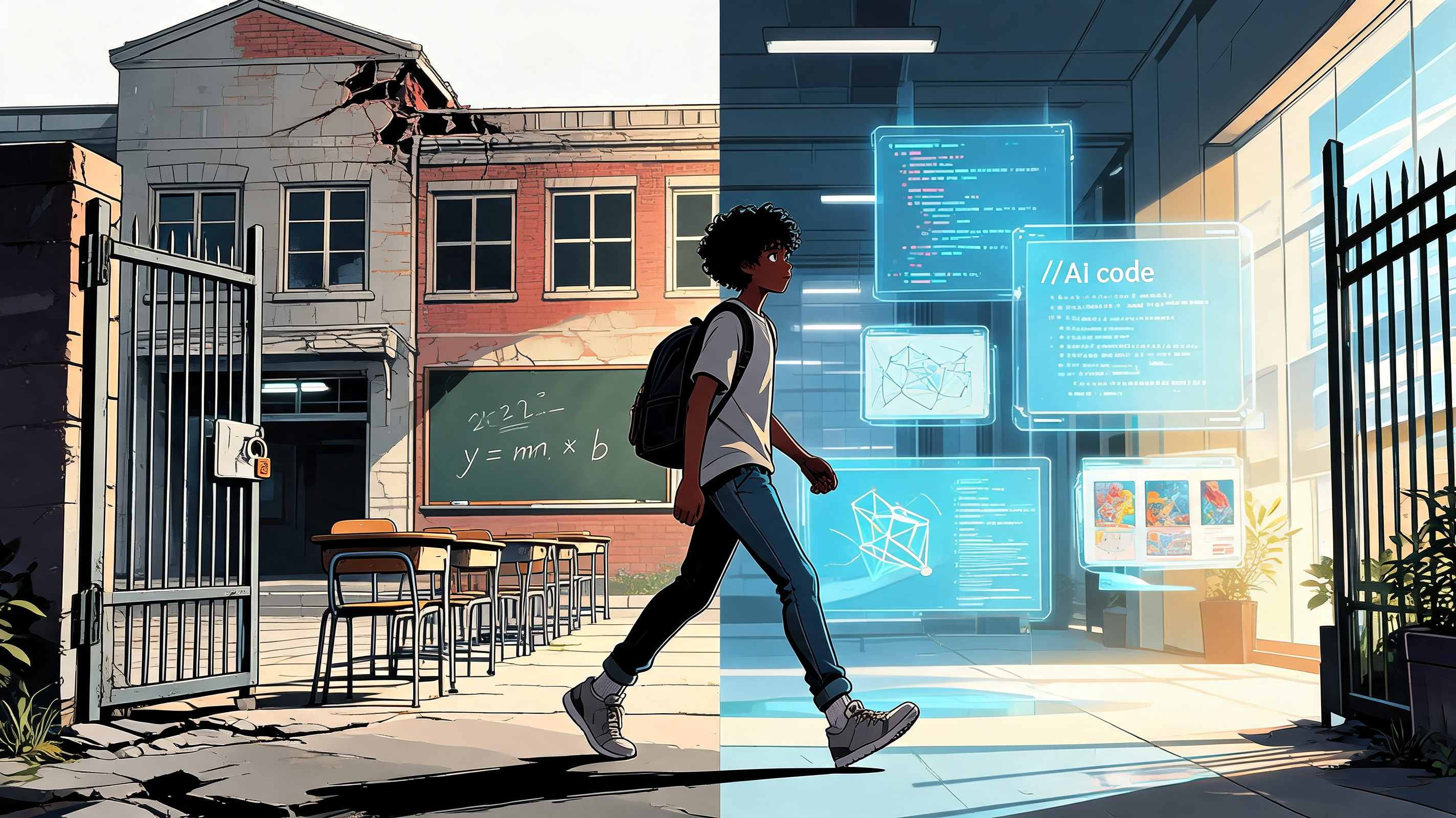 K12 Unlocked - old school vs AI education
